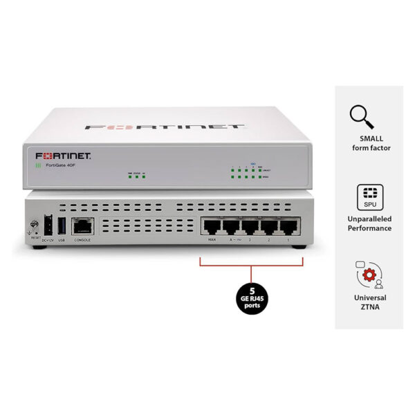Fortinet FortiGate 40F Hardware ? Next-Gen Firewall Security with 1 Year Xtreme Protection?
